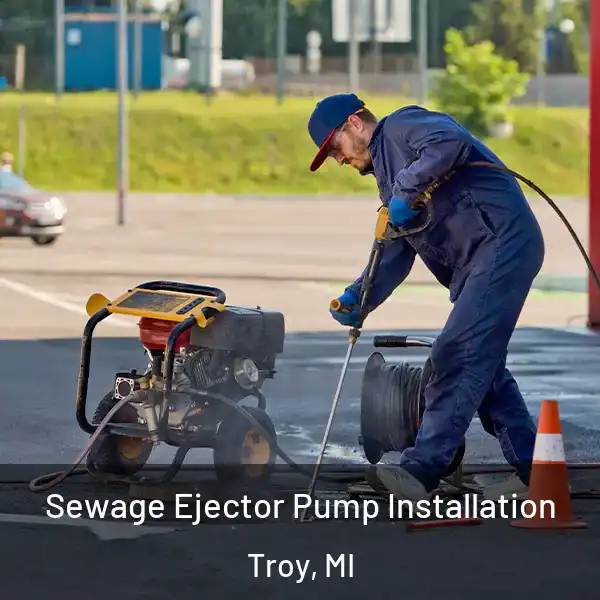  Sewage Ejector Pump Installation Troy, MI